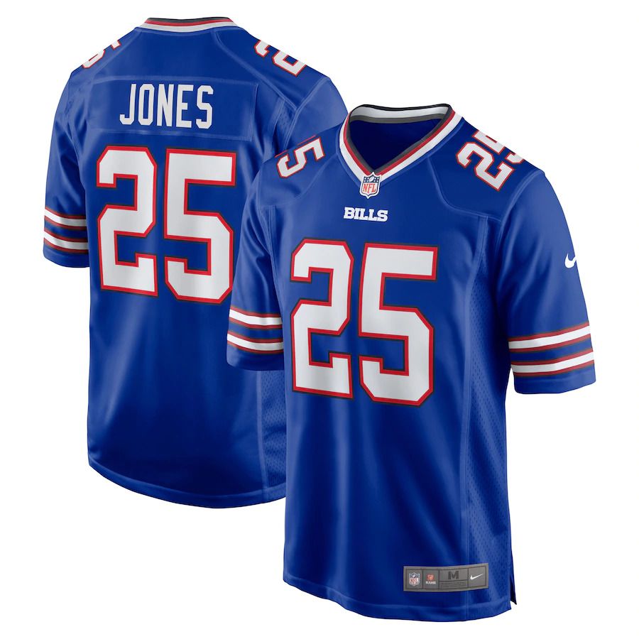 Men Buffalo Bills 25 Taiwan Jones Nike Royal Game NFL Jersey